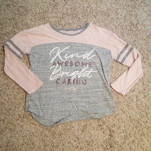 Justice, glittery baseball Tee